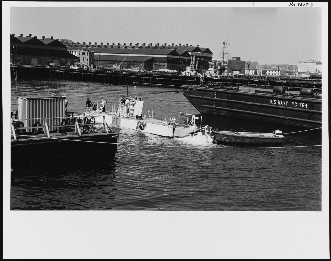 Photo #: NH 96803  U.S. Navy Bathyscaphe Trieste (1958-1963)