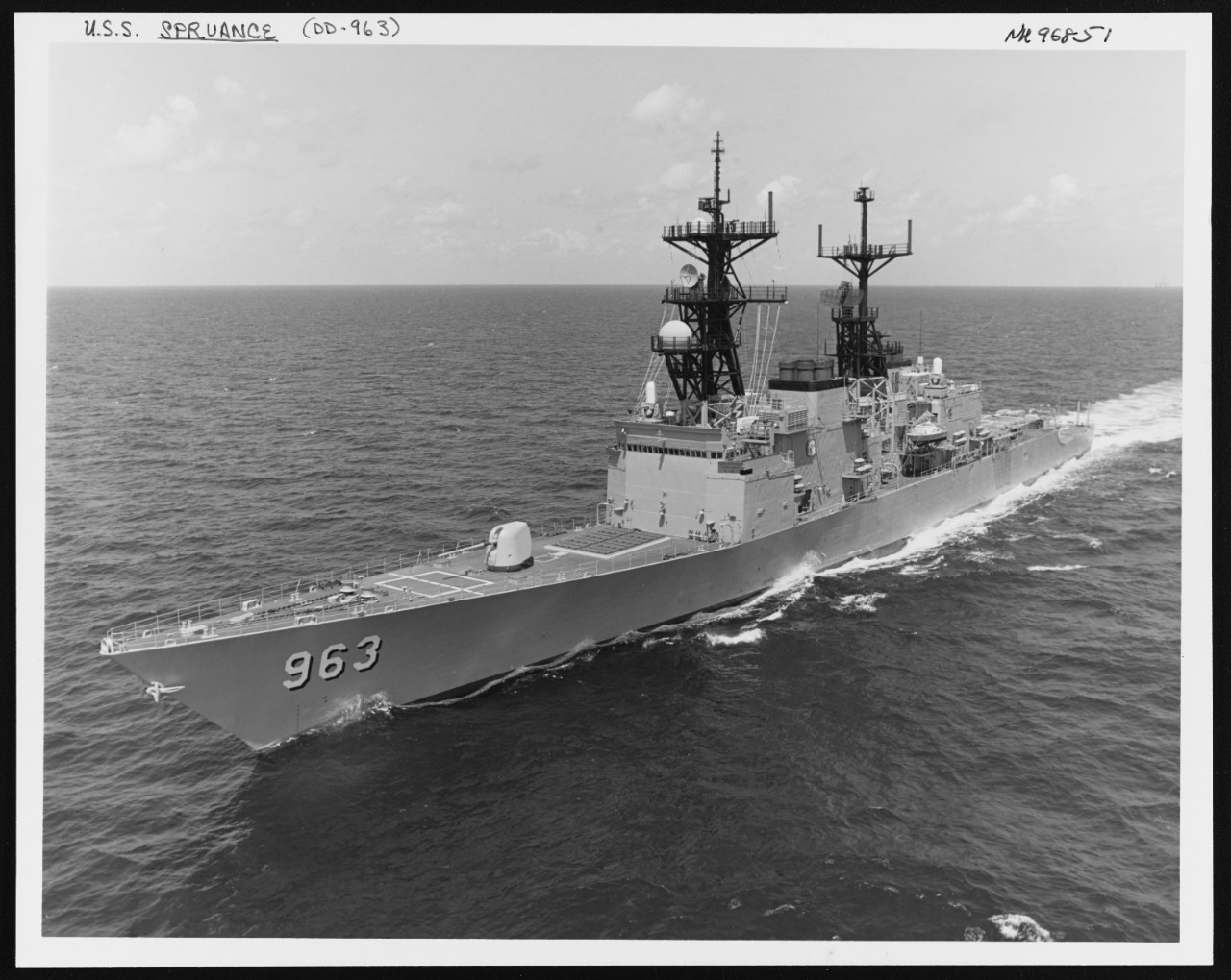 Photo #: NH 96851 USS Spruance (DD-963)