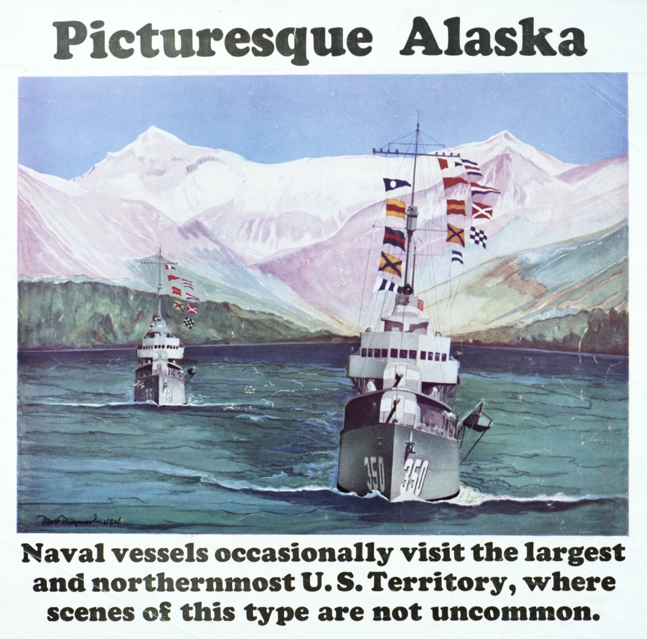 Recruiting poster, "Picturesque Alaska"