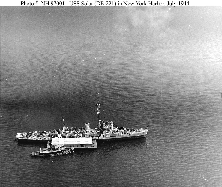 Photo #: NH 97001  USS Solar (DE-221)