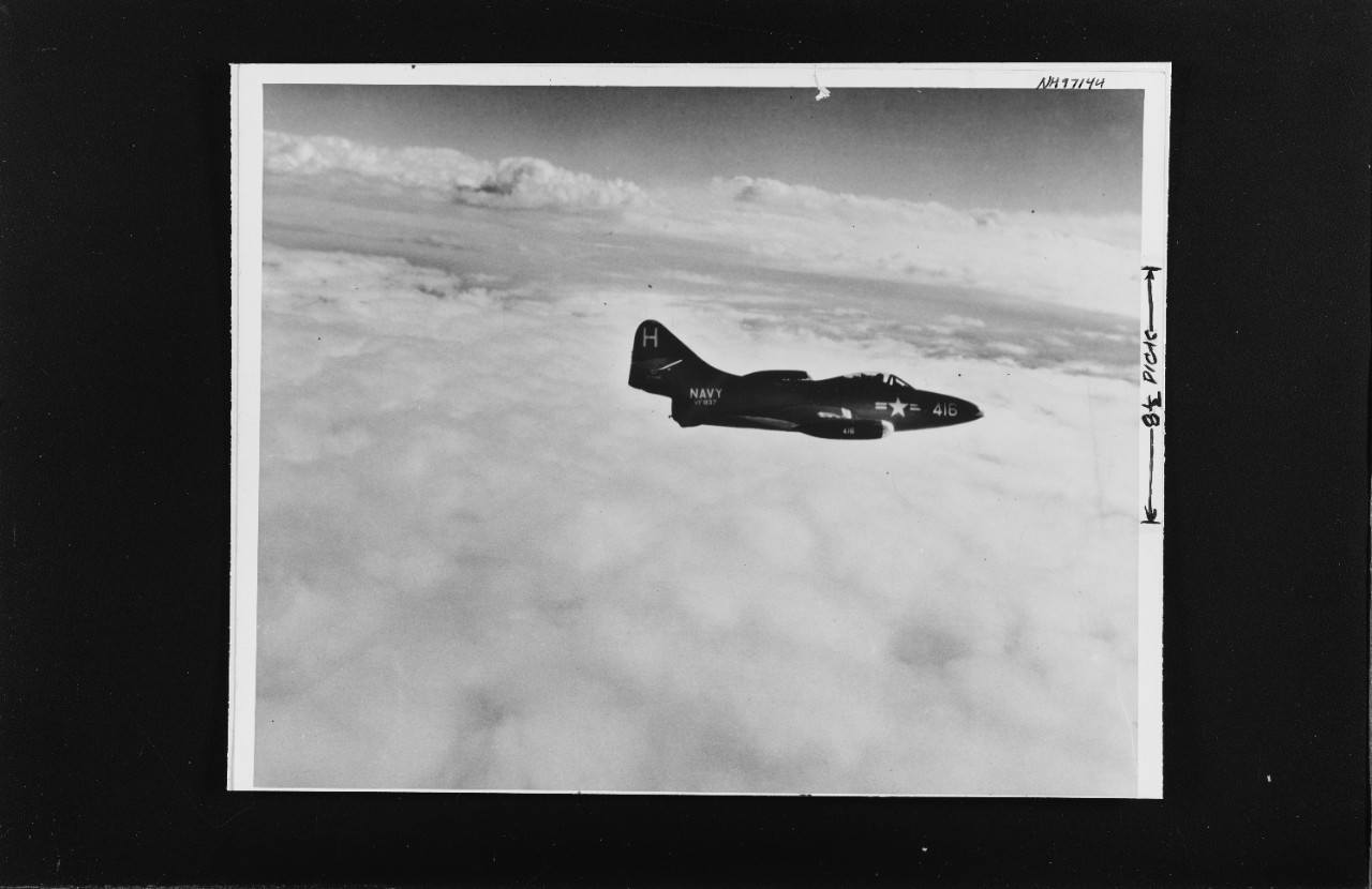 Photo #: NH 97144  Grumman F9F-2 &quot;Panther&quot; Jet Fighter