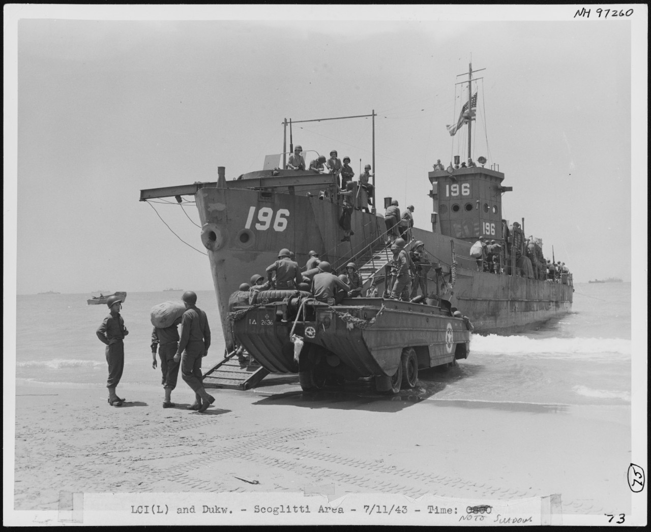 Photo #: NH 97260  Sicily Invasion, July 1943