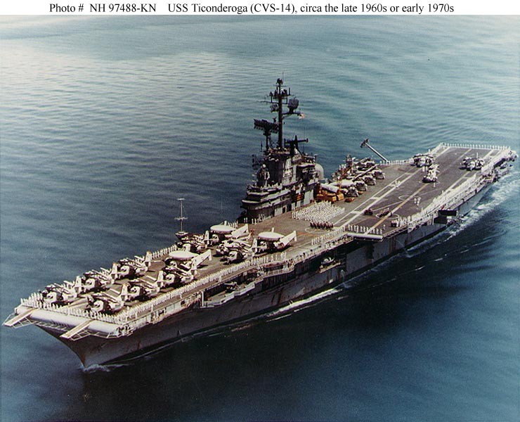 Photo #: NH 97488-KN USS Ticonderoga (CVS-14)