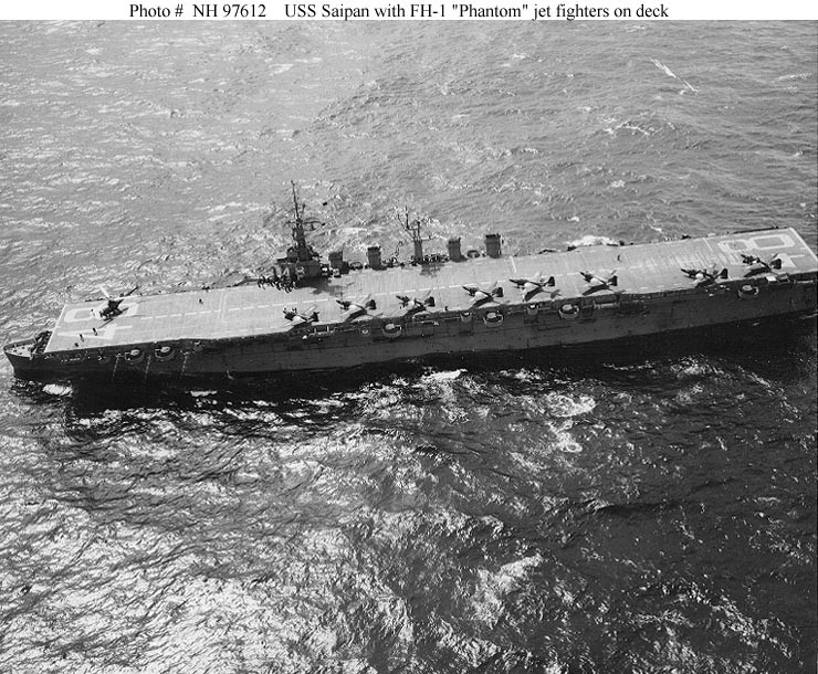 Photo #: NH 97612  USS Saipan (CVL-48)