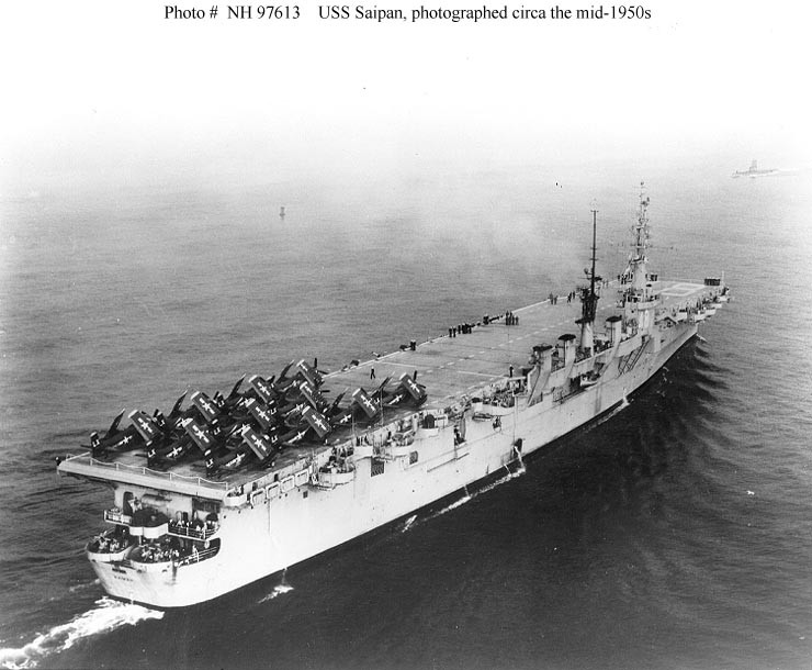 Photo #: NH 97613  USS Saipan (CVL-48)