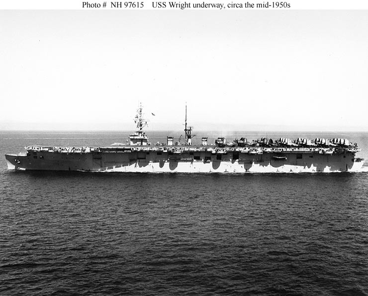 Photo #: NH 97615  USS Wright (CVL-49)