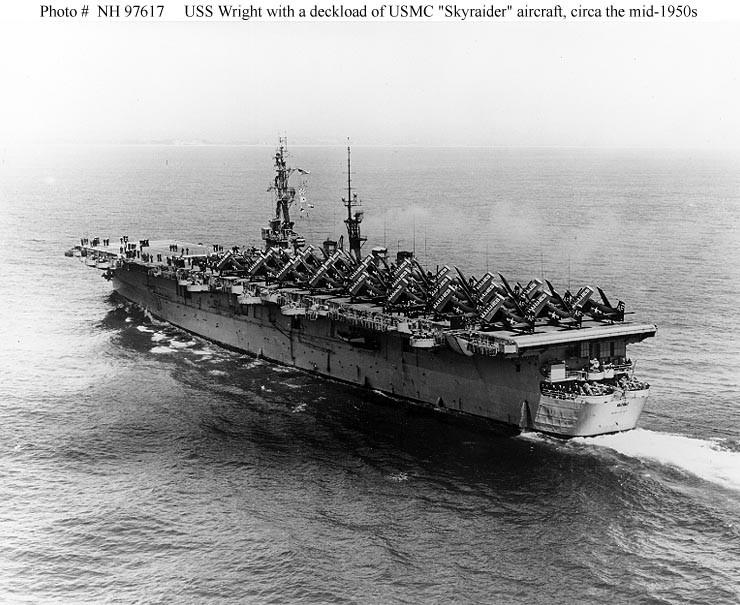 Photo #: NH 97617  USS Wright (CVL-49)