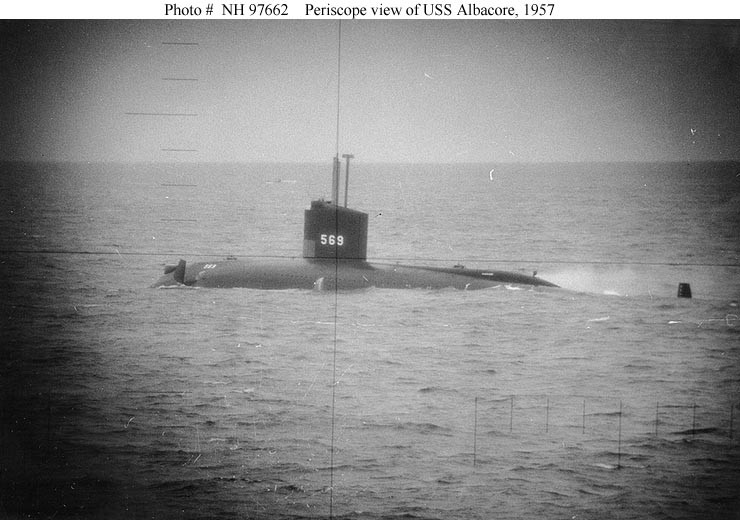 Photo #: NH 97662  USS Albacore (AGSS-569)