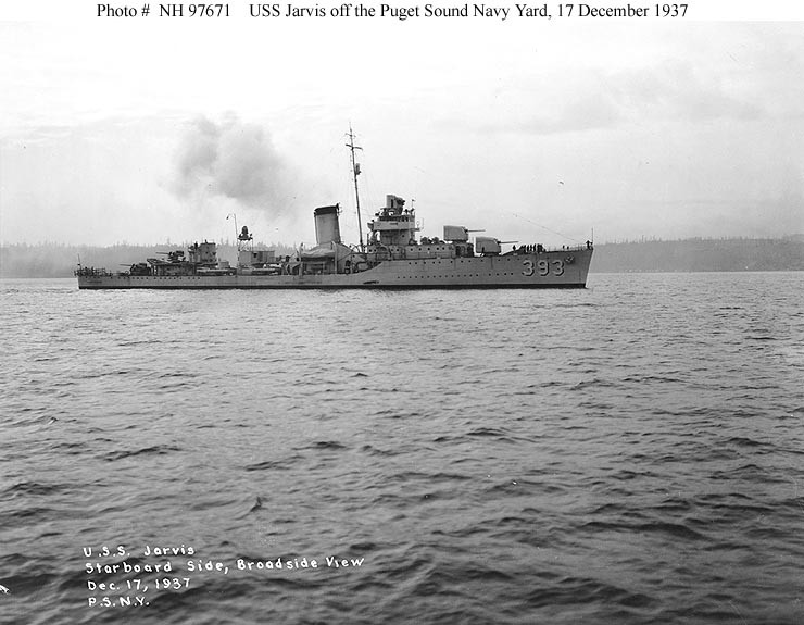 Photo #: NH 97671  USS Jarvis (DD-393)