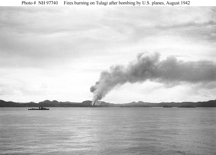 Photo #: NH 97740  Guadalcanal-Tulagi Operation, August 1942