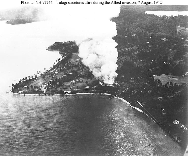 Photo #: NH 97744  Guadalcanal-Tulagi Operation, August 1942