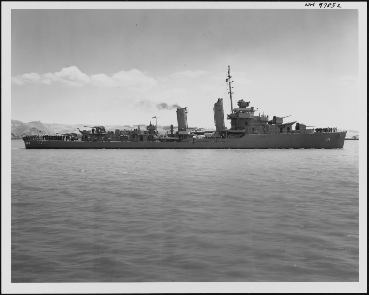 Photo #: NH 97852  USS Cushing (DD-376)