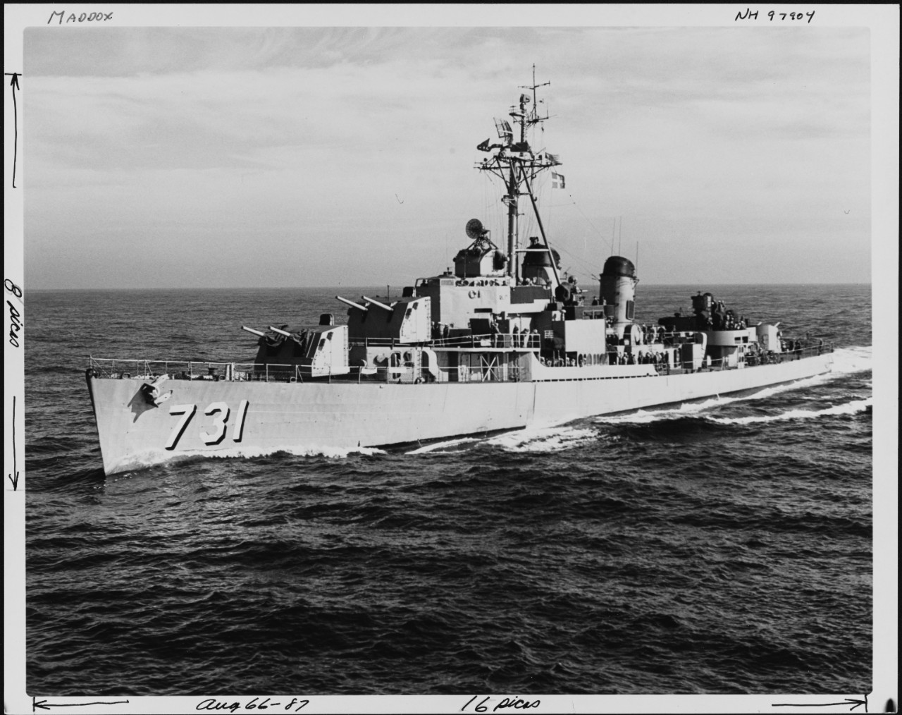 Photo #: NH 97904  USS Maddox (DD-731)