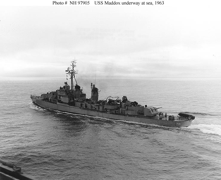 Photo #: NH 97905  USS Maddox (DD-731)