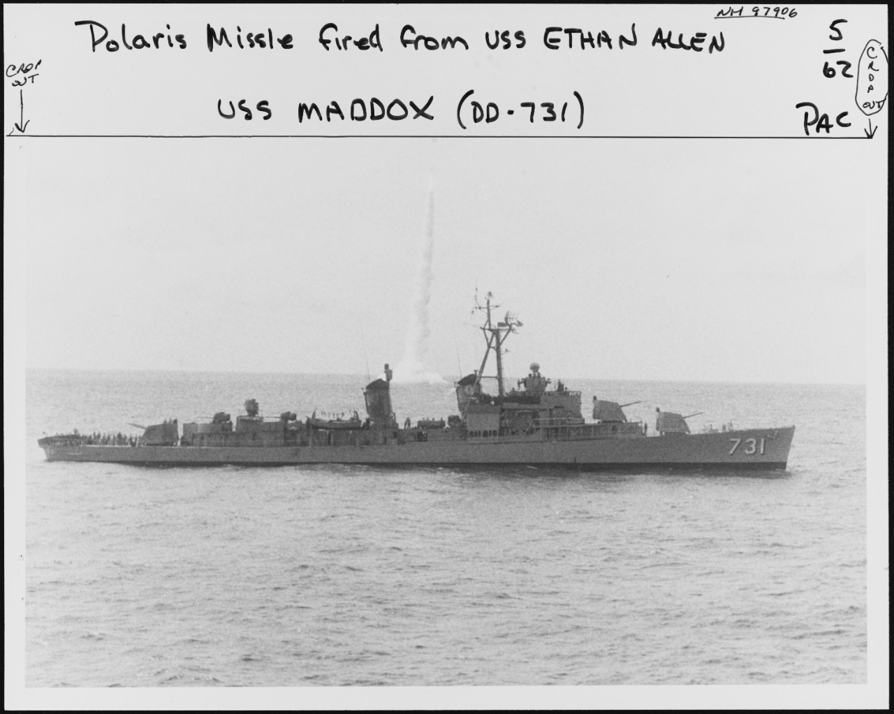 Photo #: NH 97906  USS Maddox (DD-731)