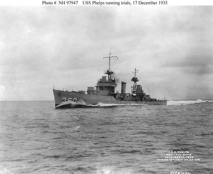 Photo #: NH 97947  USS Phelps (DD-360)