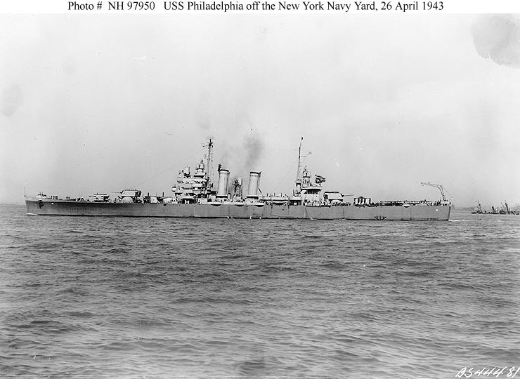 Photo #: NH 97950  USS Philadelphia (CL-41)