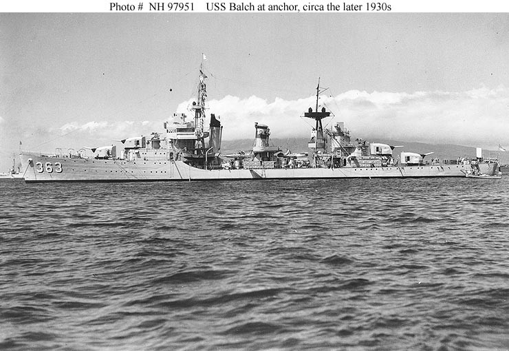 Photo #: NH 97951  USS Balch (DD-363)