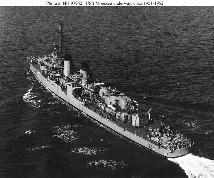 Photo #: NH 97962  USS Monssen (DD-798)