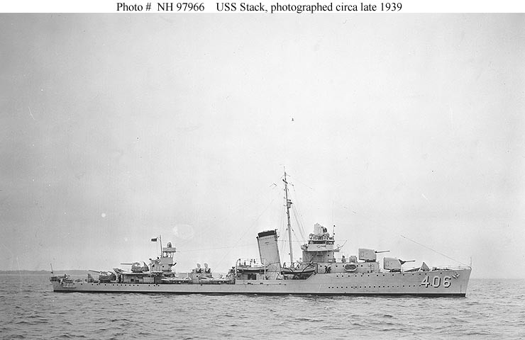 Photo #: NH 97966  USS Stack (DD-406)