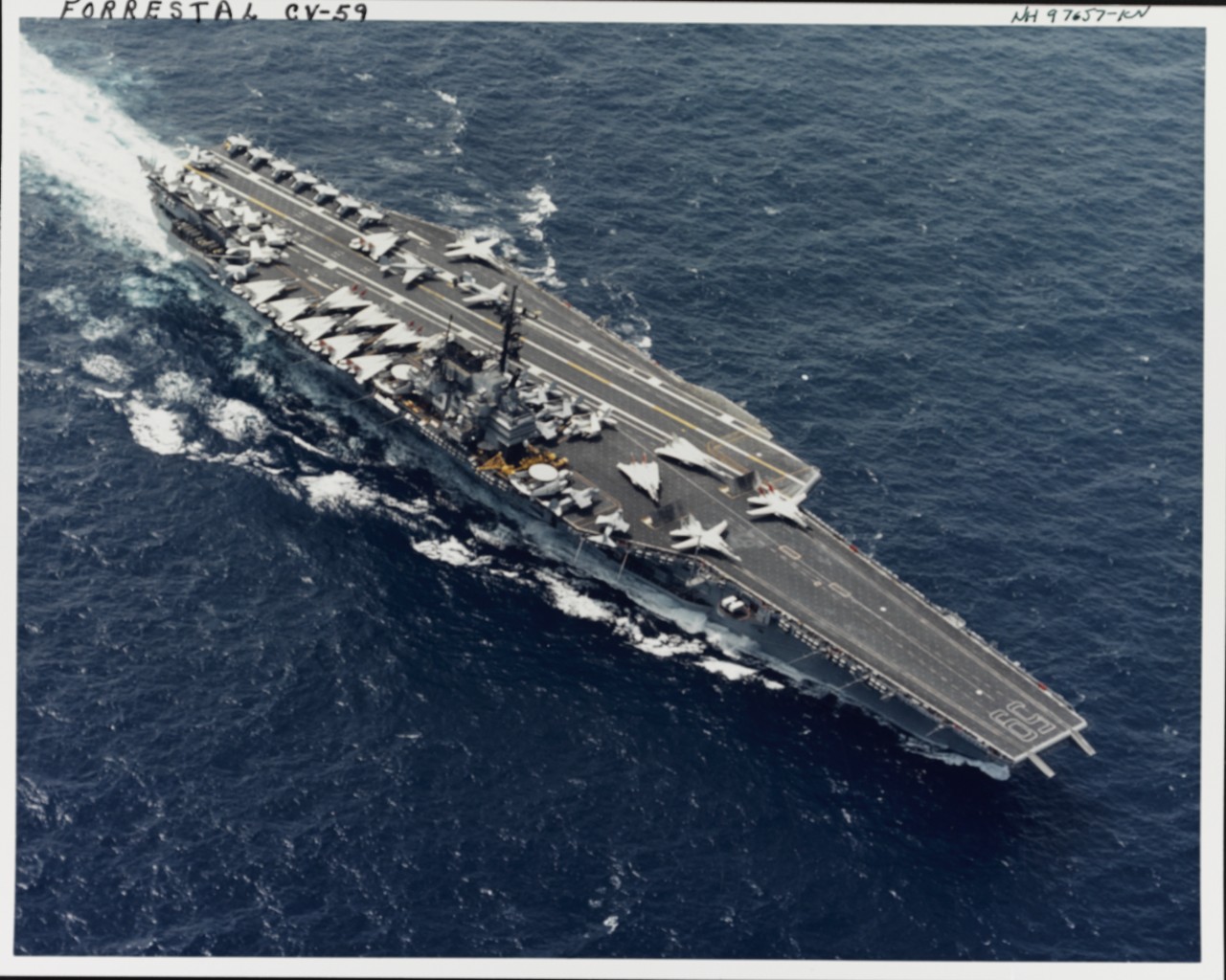 Photo #: NH 97657-KN USS Forrestal (CV-59)