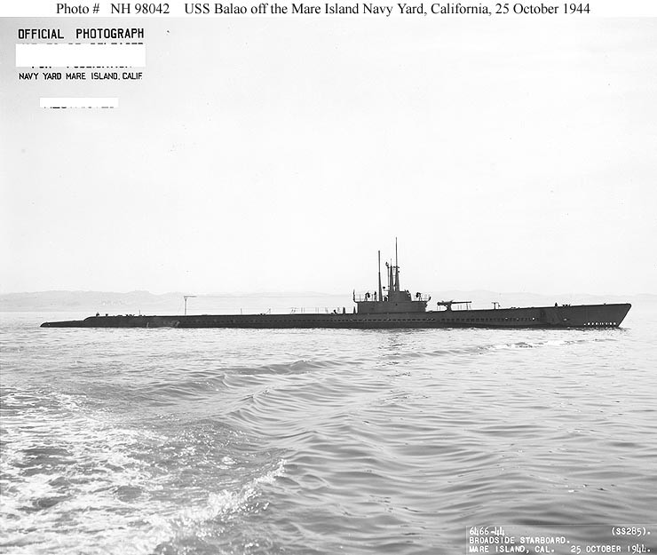 Photo #: NH 98042  USS Balao (SS-285)