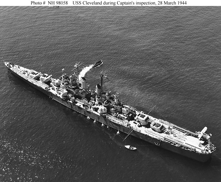 Photo #: NH 98058  USS Cleveland (CL-55)