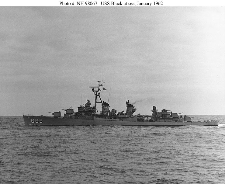 Photo #: NH 98067  USS Black (DD-666)