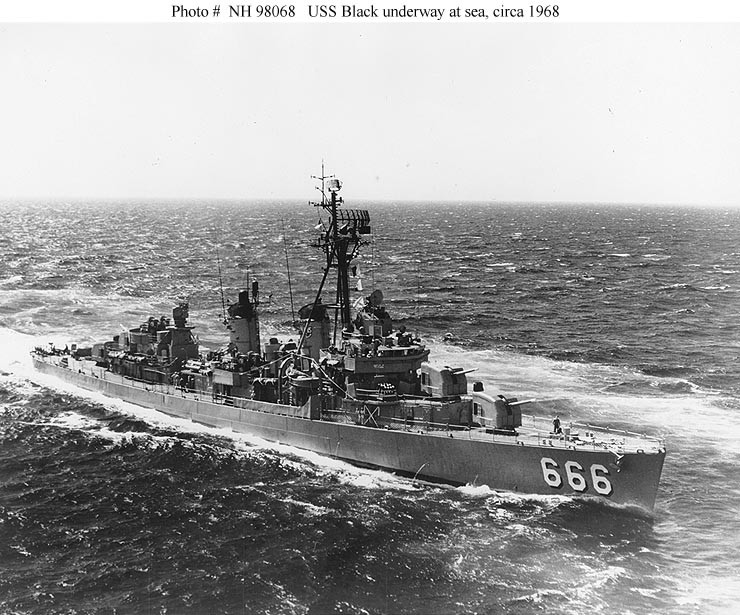 Photo #: NH 98068  USS Black (DD-666)