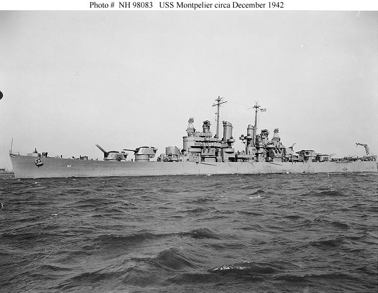 Photo #: NH 98083  USS Montpelier (CL-57)