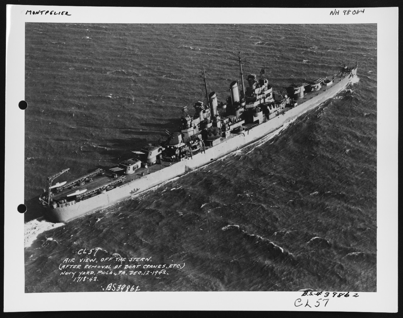 Photo #: NH 98084  USS Montpelier (CL-57)