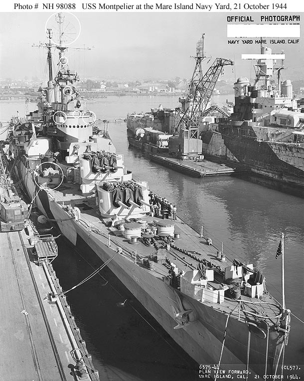 Photo #: NH 98088  USS Montpelier (CL-57)