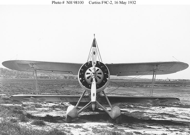 Photo #: NH 98100  Curtiss F9C-2 &quot;Sparrowhawk&quot; fighter