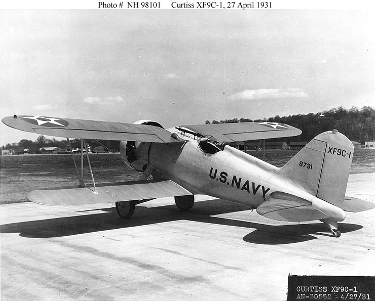 Photo #: NH 98101  Curtiss XF9C-1 fighter