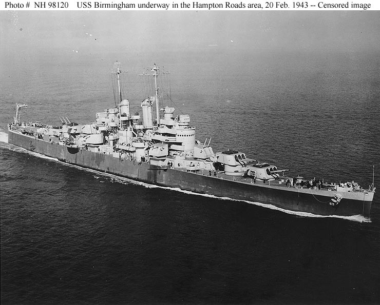 Photo #: NH 98120  USS Birmingham (CL-62)