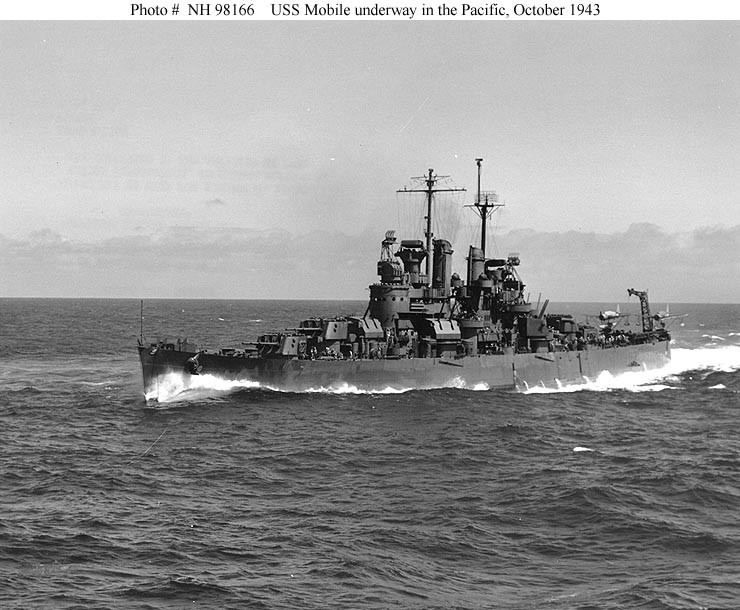 Photo #: NH 98166  USS Mobile (CL-63)