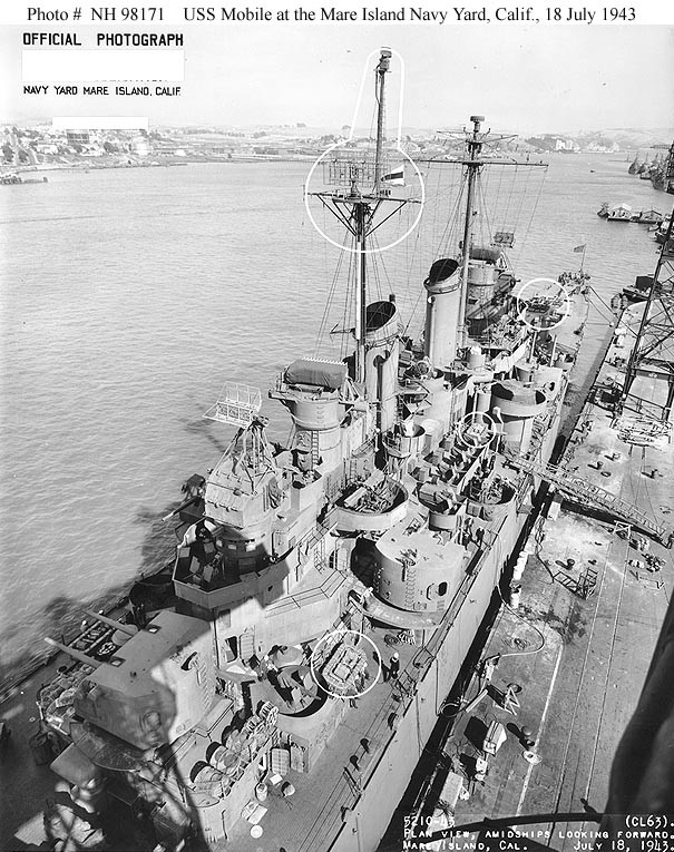 Photo #: NH 98171  USS Mobile (CL-63)
