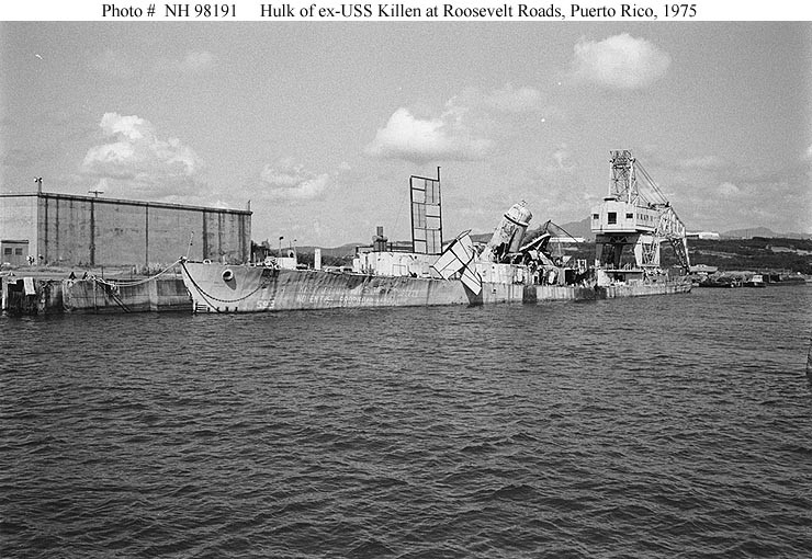 Photo #: NH 98191  Hulk of ex-USS Killen (DD-593)