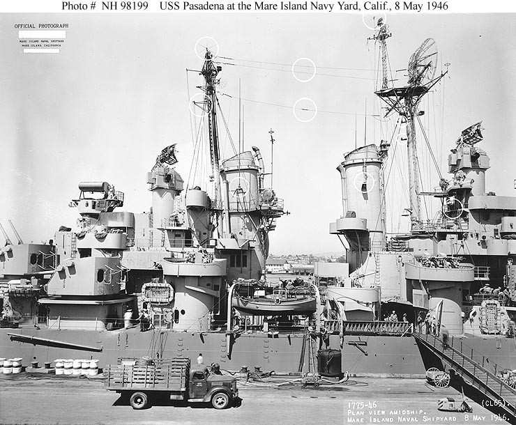 Photo #: NH 98199  USS Pasadena (CL-65)