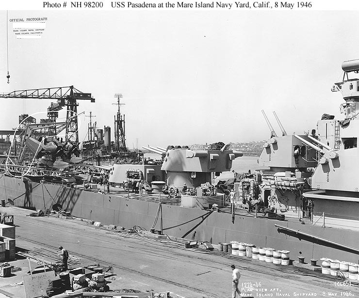 Photo #: NH 98200  USS Pasadena (CL-65)