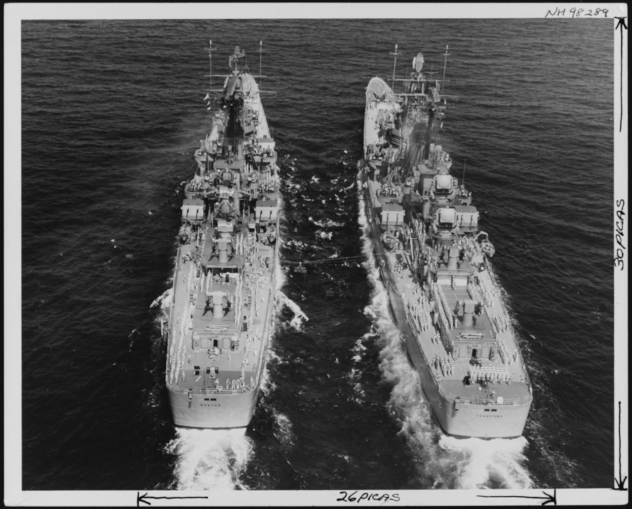 Photo #: NH 98289  USS Boston (CAG-1) USS Canberra (CAG-2)