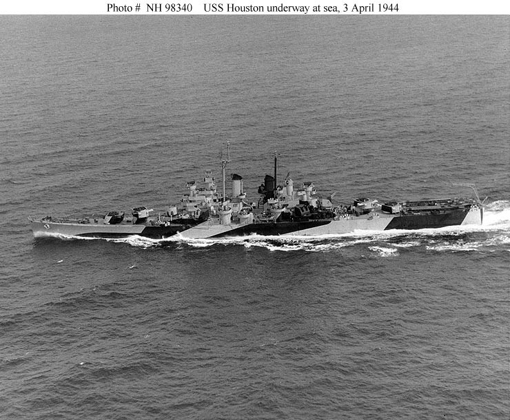 Photo #: NH 98340  USS Houston (CL-81)
