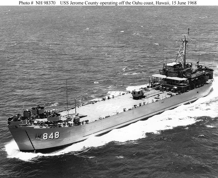 Photo #: NH 98370  USS Jerome County (LST-848)
