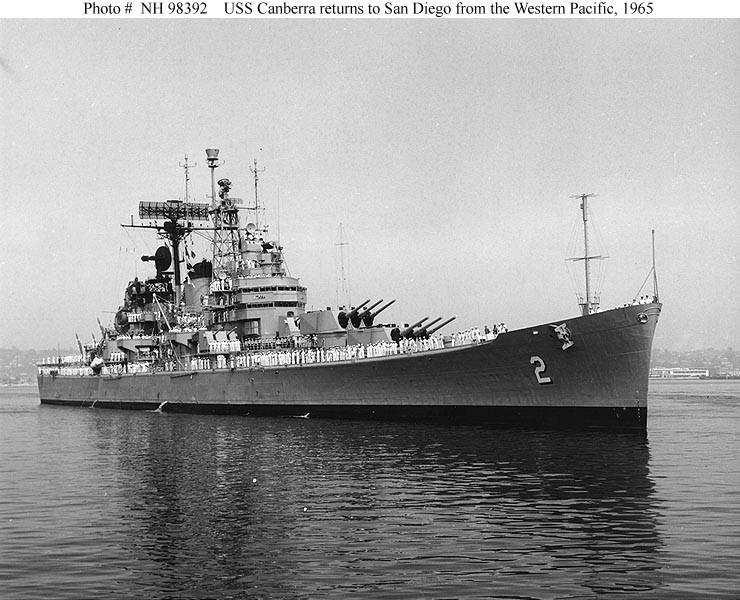 Photo #: NH 98392  USS Canberra (CAG-2)