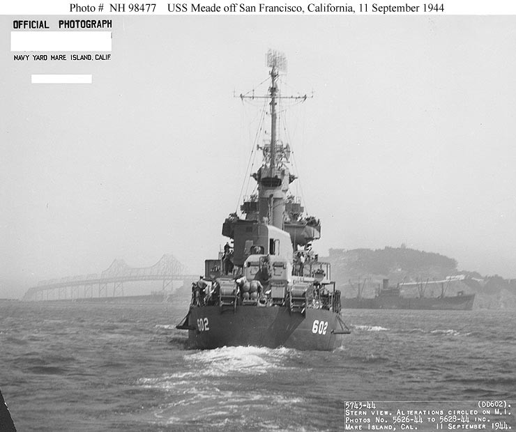 Photo #: NH 98477  USS Meade (DD-602)
