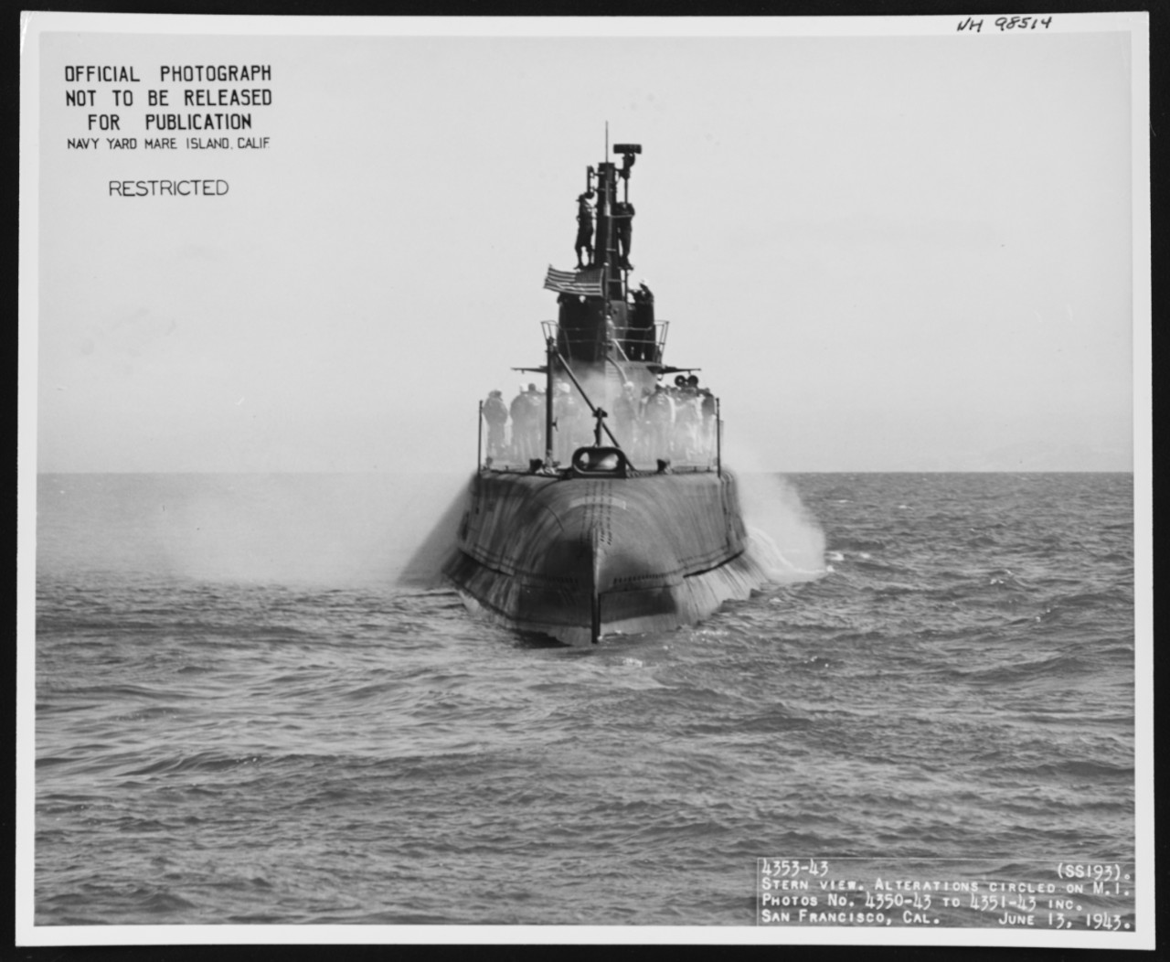 Photo #: NH 98514  USS Swordfish (SS-193)