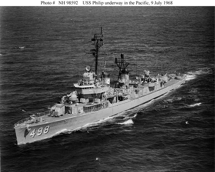 Photo #: NH 98592  USS Philip (DD-498)