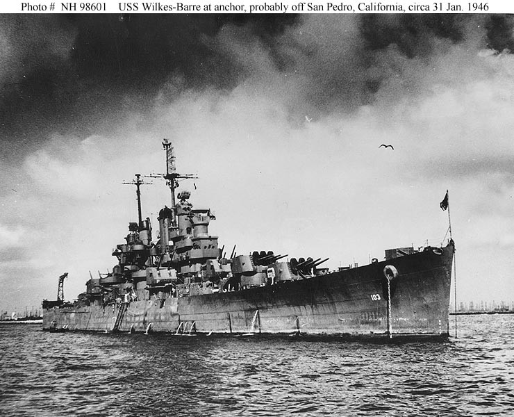 Photo #: NH 98601  USS Wilkes-Barre (CL-103)