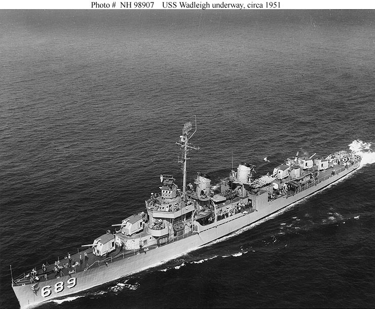 Photo #: NH 98907  USS Wadleigh (DD-689)