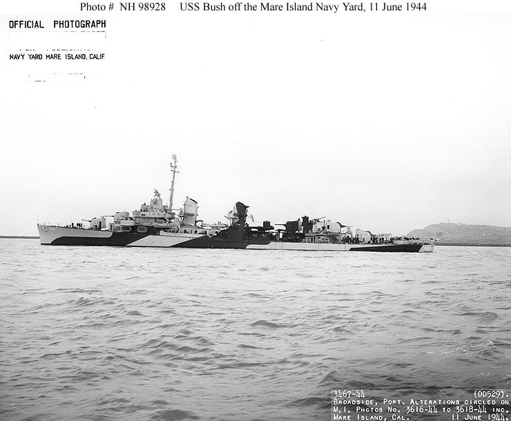 Photo #: NH 98928  USS Bush